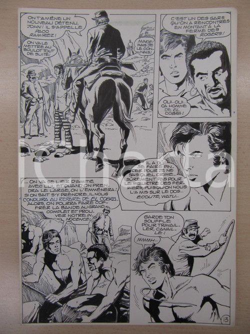 1990 BD WESTERN FRANCE BILLY BOYD N° 2 El Cobra! tav.13 Original BERNASCONI LUBE 1990 BD WESTERN FRANCE BILLY BOYD N° 2 El Cobra! tav.13 Original BERNASCONI LUBE